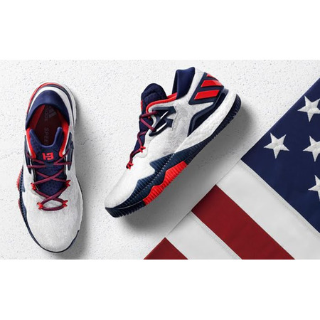 Adidas Crazylight Boost Low 2016 James Harden "Rio 2016" (weiß/scarlet/navy)