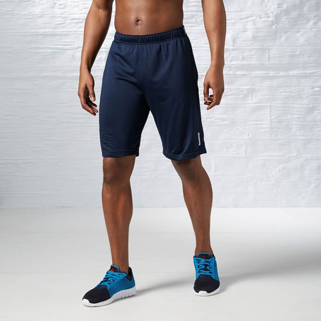 Reebok Short Hombre Workout Ready Poly Train (marino)