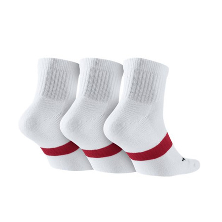 Calcetines Jordan DriFit Low Quarter (100/blanco/rojo/gris)