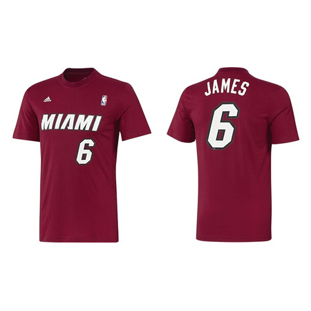 Adidas NBA T-Shirt Gametime Lebron James (rot/weiß)