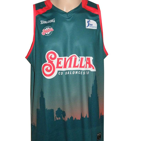 T-Shirt CDB Sevilla ACB 2015/16 (grün/rot)