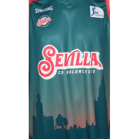 T-Shirt CDB Sevilla ACB 2015/16 (grün/rot)