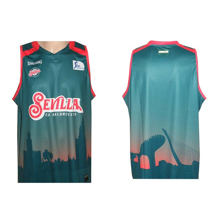 T-Shirt CDB Sevilla ACB 2015/16 (grün/rot)