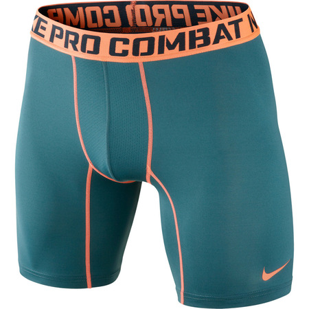 Nike Short 2.0 Compression 6\\'\' (362/verde esmeralda/naranja)