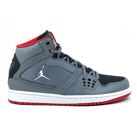 Jordan 1 Flug "Light Grey" (054/gris/rojo/negro/blanco)