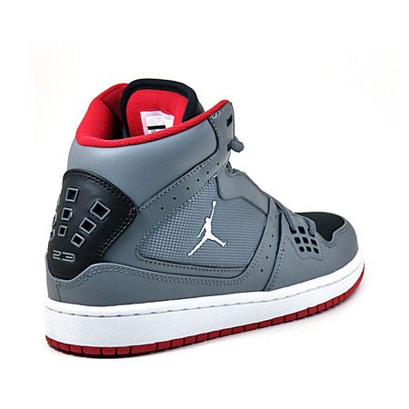 Jordan 1 Flug "Light Grey" (054/gris/rojo/negro/blanco)