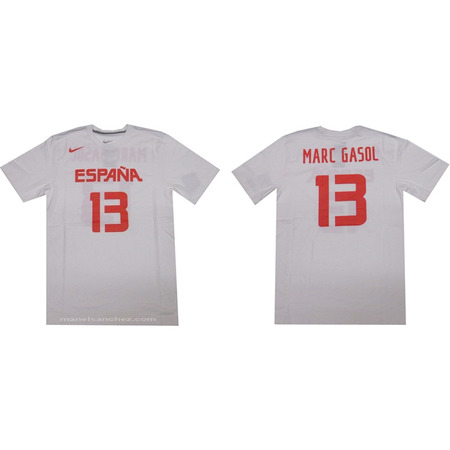 Marc Gasol #13# Spanien (102/weiß/rot)