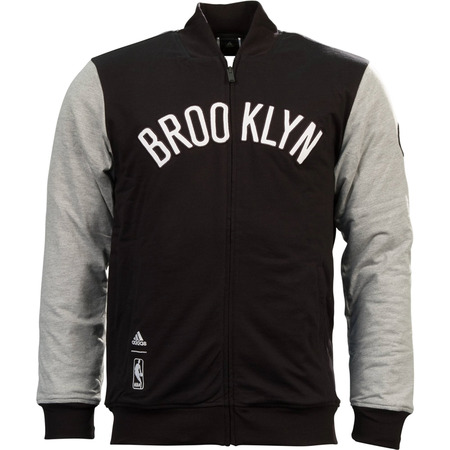 Adidas Chaqueta NBA Washed Brooklyn Nets (negro/gris)
