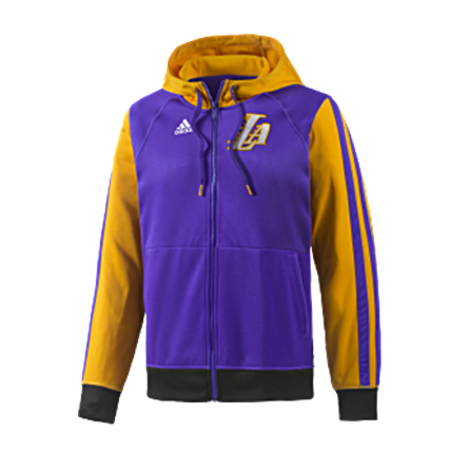 Adidas Sudadera Niño Capucha FZ Angeles Lakers (gelb/purp)