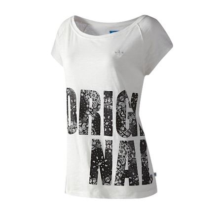 Adidas Camiseta Mujer Original Paisley (weiß/schwarz)