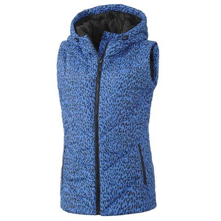 Adidas Chaleco Mujer Leopard Gepolsterter Weste (blau/schwarz)