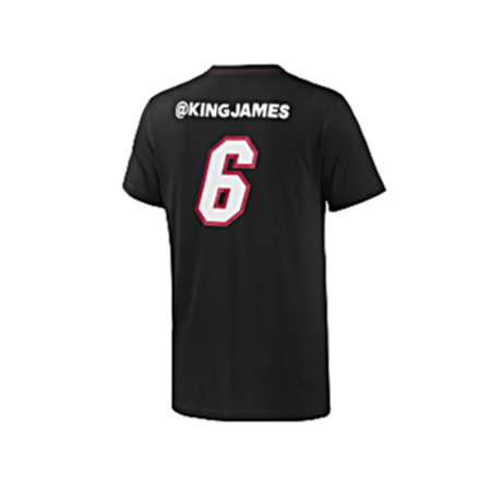 Adidas Camiseta Lebron James No 6 GFX Twitter (negro/blanco)