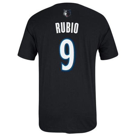 Adidas NBA Camiseta Gametime Wölfe Ricky Rubio (schwarz/weiß)