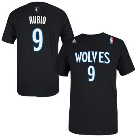 Adidas NBA Camiseta Gametime Wölfe Ricky Rubio (schwarz/weiß)
