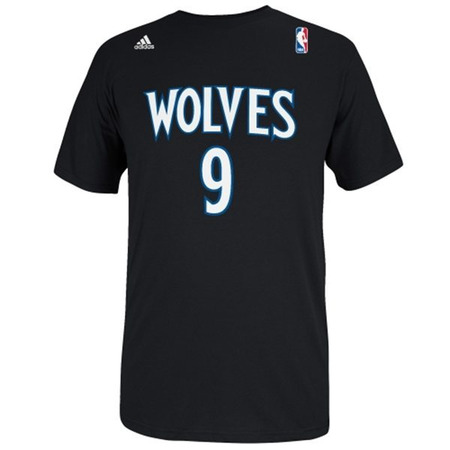 Adidas NBA Camiseta Gametime Wölfe Ricky Rubio (schwarz/weiß)