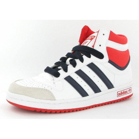 Top von Adidas Zehn Hi Kids (36-40)(blanco/marino/naranja)
