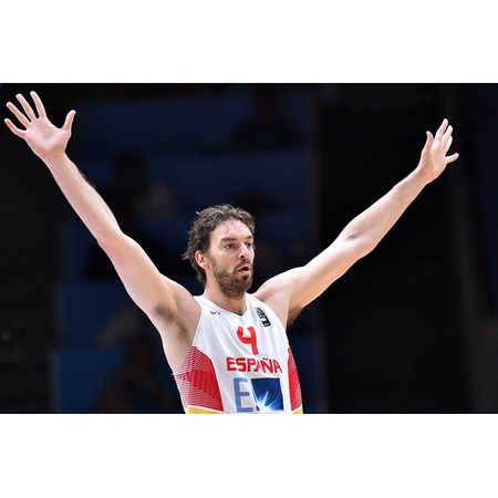 Pau Gasol #4# Spanien 2015 (100/weiß/rot)