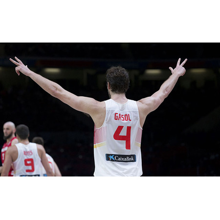 Pau Gasol #4# Spanien 2015 (100/weiß/rot)