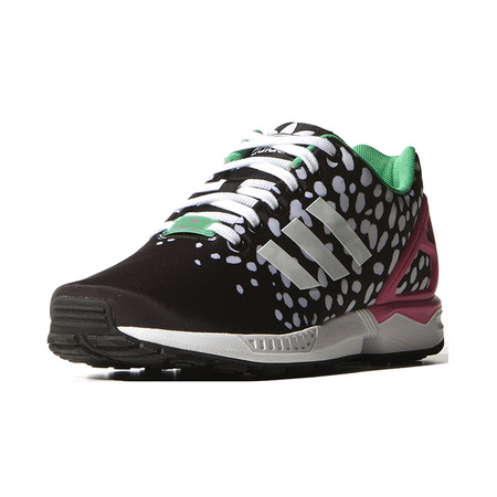 Original Adidas ZX FLUX W "Fleck White" (schwarz/rosa/grün)