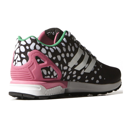 Original Adidas ZX FLUX W "Fleck White" (schwarz/rosa/grün)