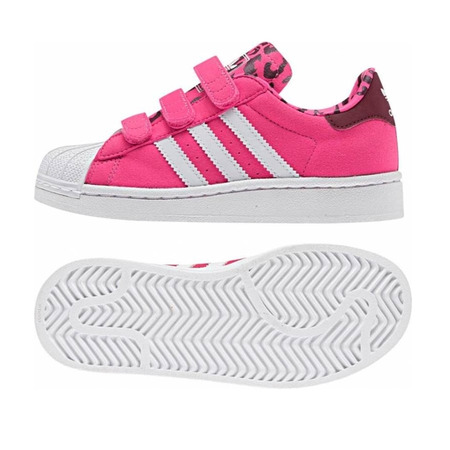 Adidas Superstar 2 CF Infatile (19-27/rosa leopard/blanco)