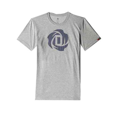 Adidas T-Shirt D-Rose Logo (gris/azul)