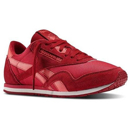 Reebok Classic Leder Nylon Slim Farben (magenta/rojo/blanco)