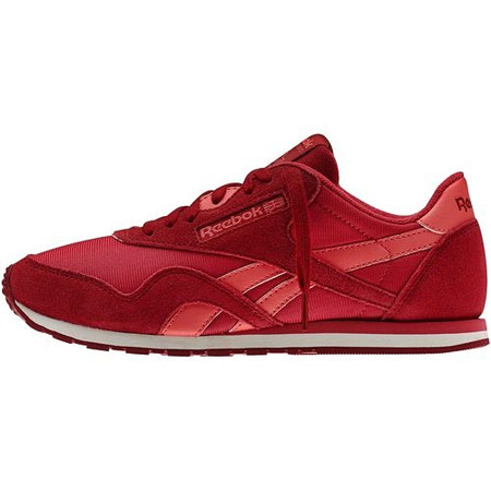 Reebok Classic Leder Nylon Slim Farben (magenta/rojo/blanco)