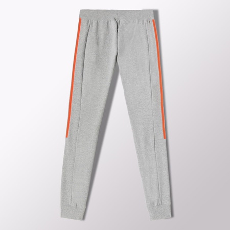 Adidas Damenhose Essentials Brushed (gris/orange fluor)