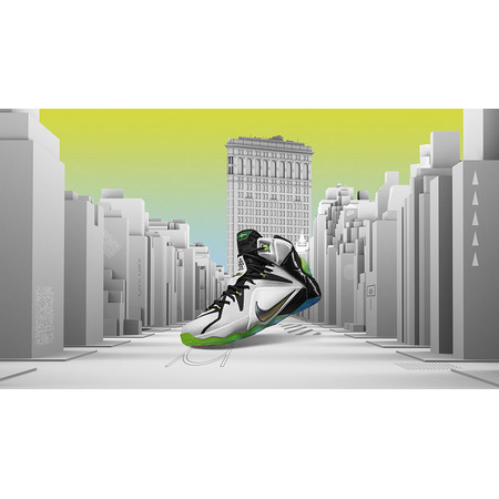 Lebron XII AS "All Star NYC" (190/blanco/negro/verde/azul)