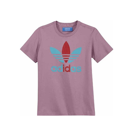 Adidas Camiseta J AC Trefoil Logo (Rosa)