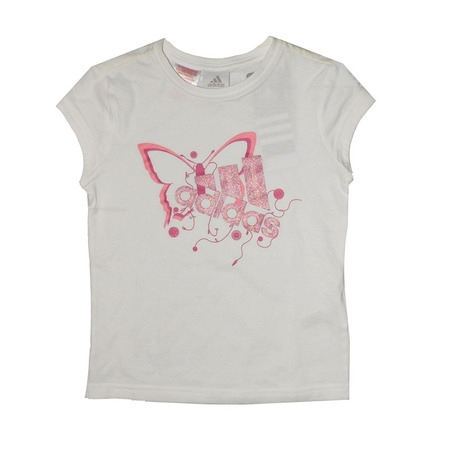 Adidas Camiseta Schmetterling YG (weiß)