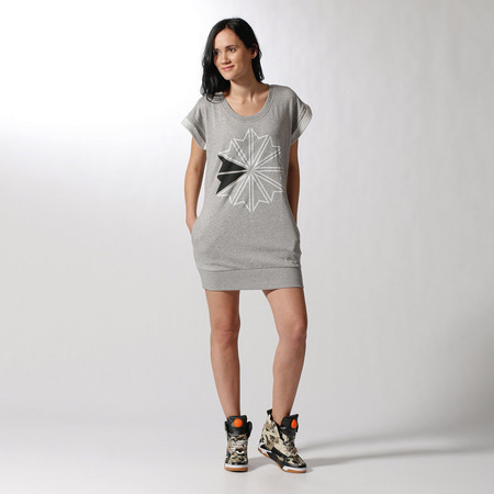 Reebok Klassisches Kleid Frau Felpa (gris)