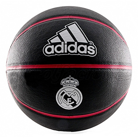 Adidas Balón Real Madrid 3S (schwarz/fuxia)