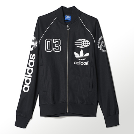 Adidas Originals Superstar Track Top Logos Jacke (schwarz/weiß)