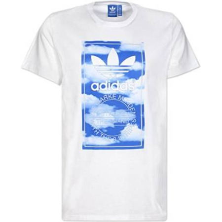 Original Adidas Cloud Tongue T-Shirt (weiß/blau)