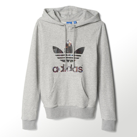 Original Adidas Sweatshirt Women Trefoil Logo (gris/multicolor)