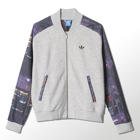 Original Adidas Damen Jacke Tokyo Logo Super TT (gris/black/multicolor)