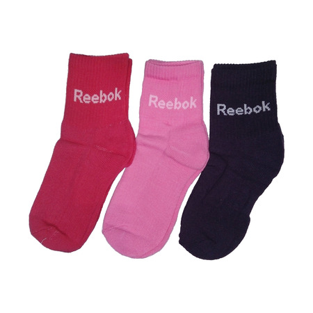 Reebok Calcetines Mid Height 3 PP (rosa/fucsia/pura)