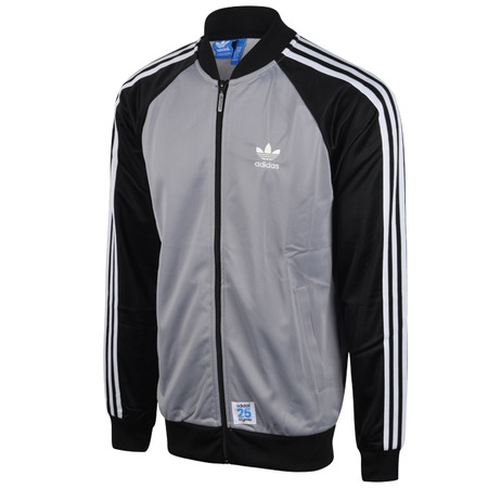 Original Adidas Jacke Superstar 25 Bear TT von Nigo (gris/schwarz/schwarz)
