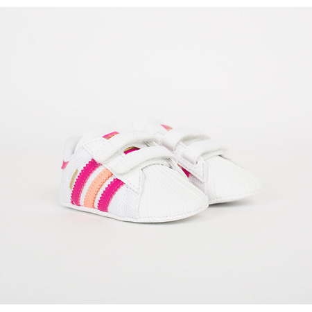 Adidas Superstar Crib (weiß/rosa/dorado)