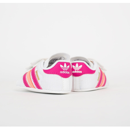 Adidas Superstar Crib (weiß/rosa/dorado)
