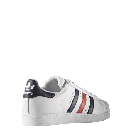 Original Adidas Superstar Foundation (weiß/marine/rot)