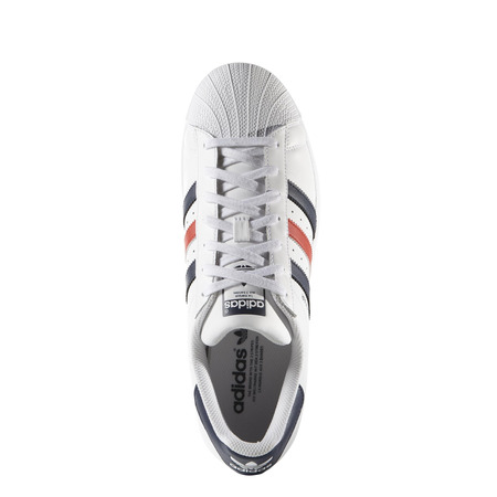 Original Adidas Superstar Foundation (weiß/marine/rot)