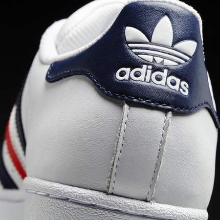 Original Adidas Superstar Foundation (weiß/marine/rot)