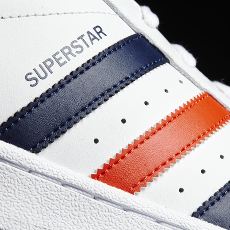 Original Adidas Superstar Foundation (weiß/marine/rot)