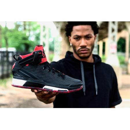 Adidas D Rose 6 Stiefel "Night" (schwarz/rot/weiß)