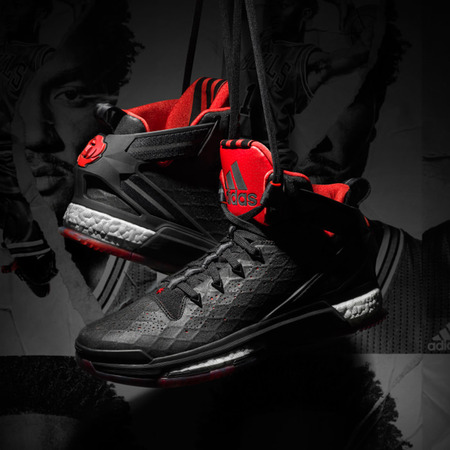 Adidas D Rose 6 Stiefel "Night" (schwarz/rot/weiß)