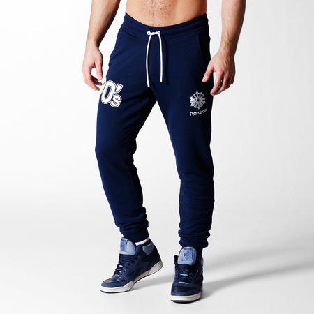 Reebok Classic Pantalón Hombre Fit 90 ́s Manschetten (Marino)