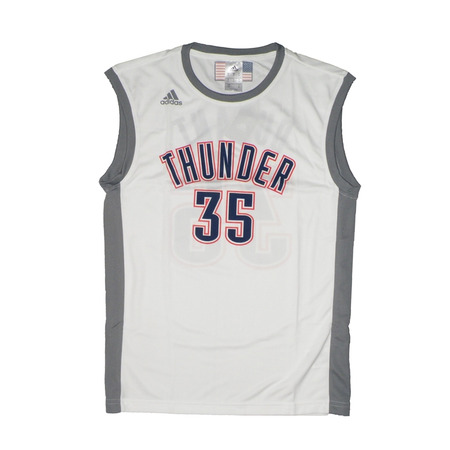 Adidas Camiseta NBA Fanatic Mundial Durant No 35 (blanco/gris)